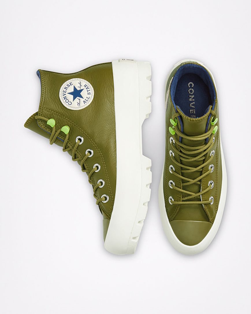 Tenisky Vysoke Converse Chuck Taylor All Star Lugged Zimná Damske Tmavo Olivovo Zelená Námornícka Modrá | SK YEG11B5